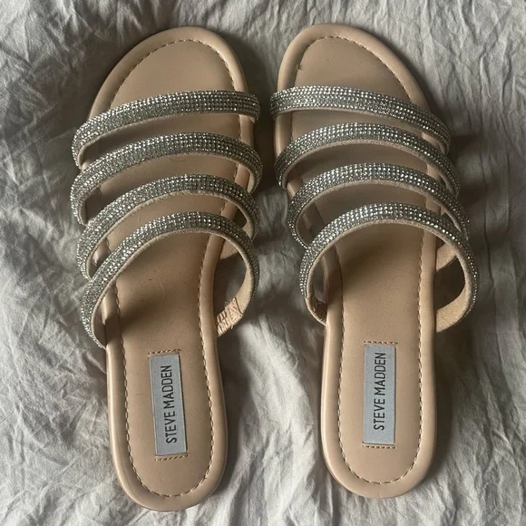 Steve Madden Rhinestone Sandals - Picture 2 of 4